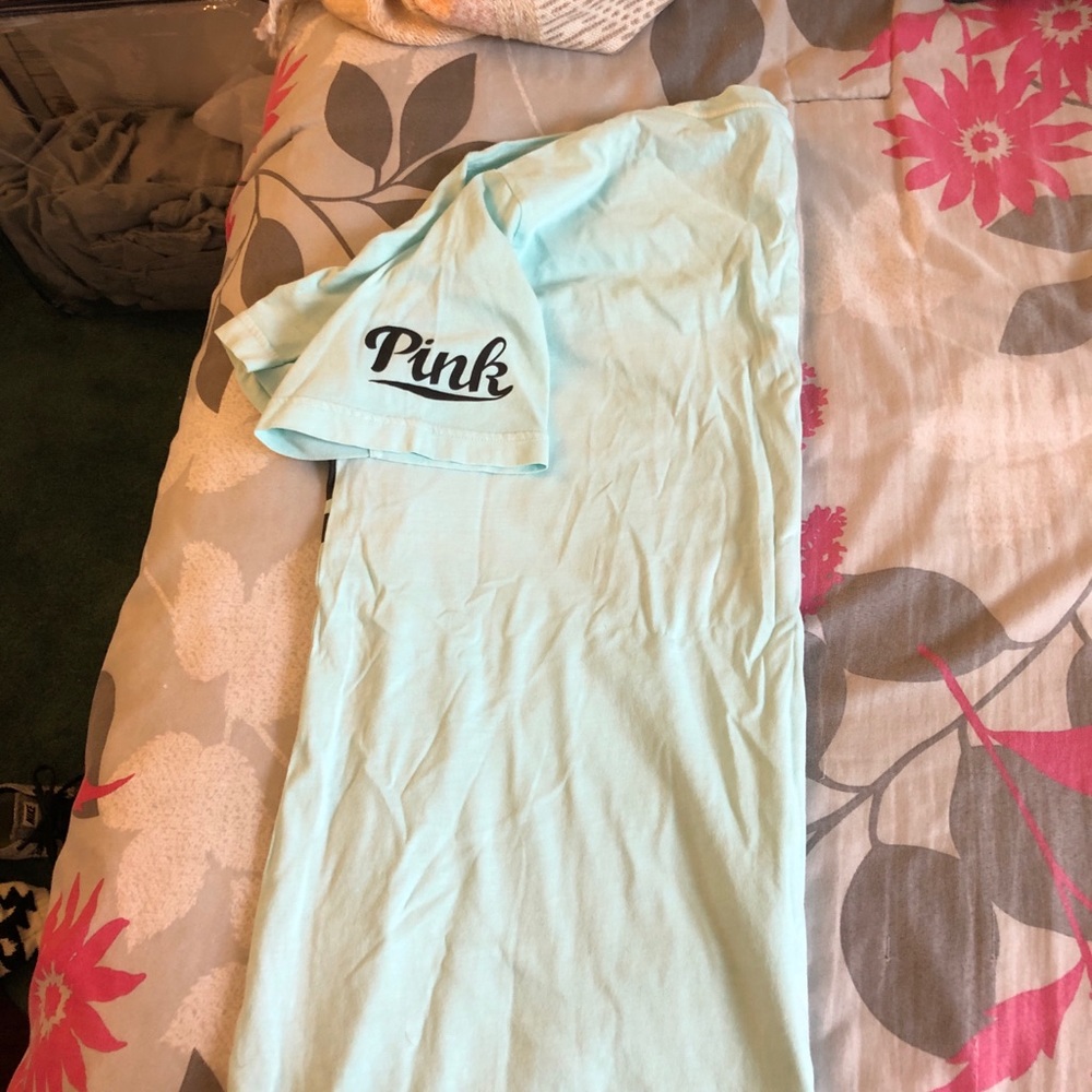 PINK t-shirt. Never worn. Smoke free home - Picture 2 of 2